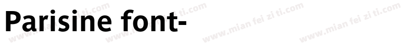 Parisine font字体转换